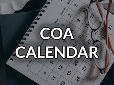 COA Calendar