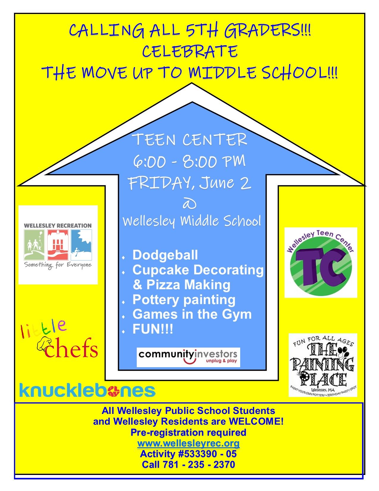 Teen Center 5th grade 2023