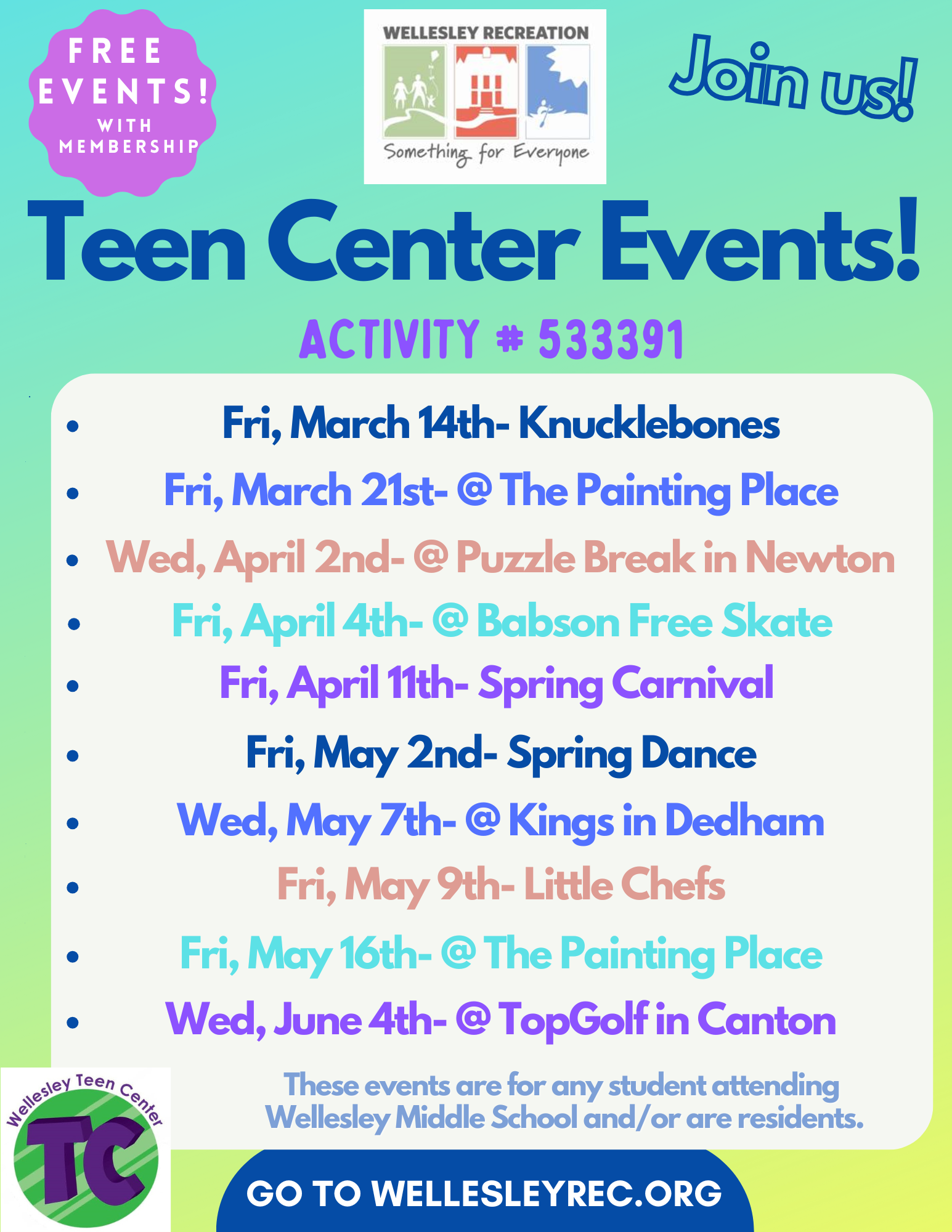 March-June 2025 TC Events