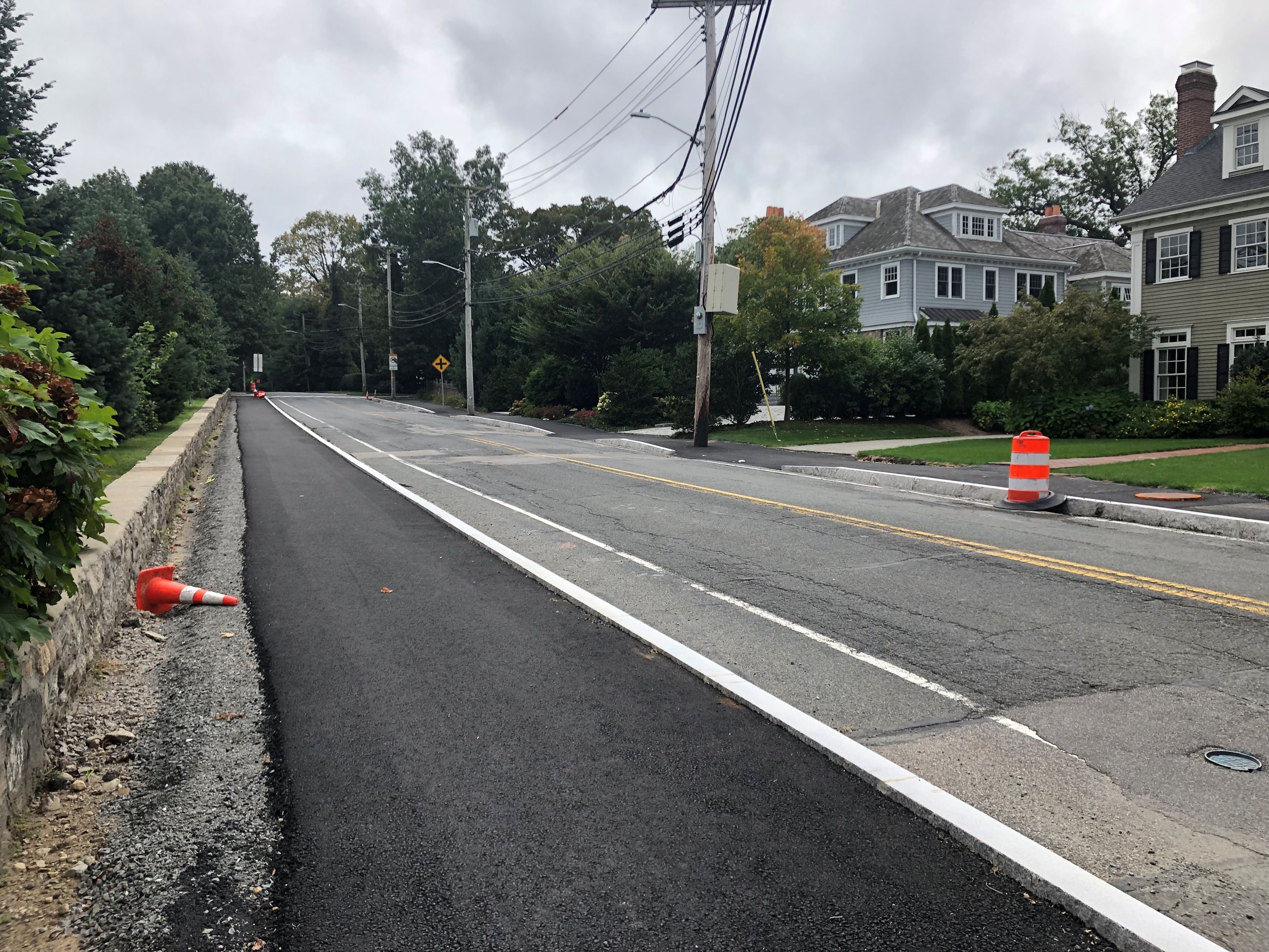 Grove Street reconstruction_cones