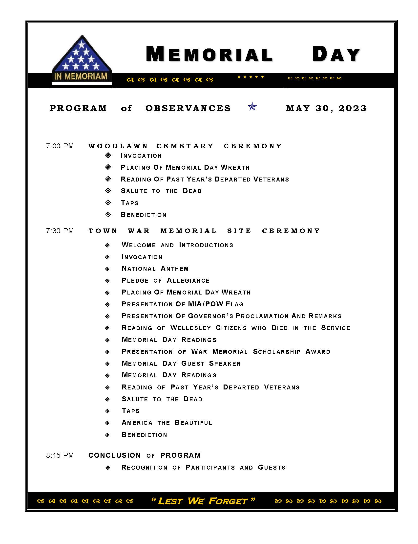 Memorial Day Ceremony. 5.30.23 program_FINAL